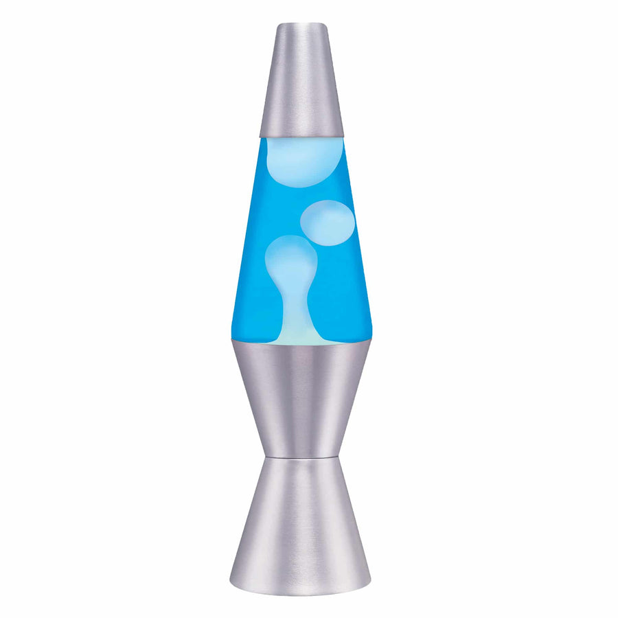 11.5" LAVA LAMP - WHITE/BLUE/SILVER [CKK3]