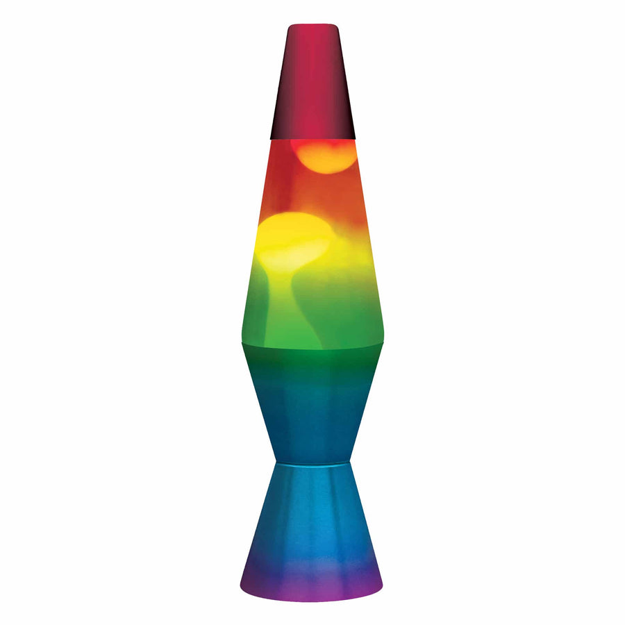 11.5" LAVA LAMP RAINBOW - WHITE/TRICOLOR [GX15]