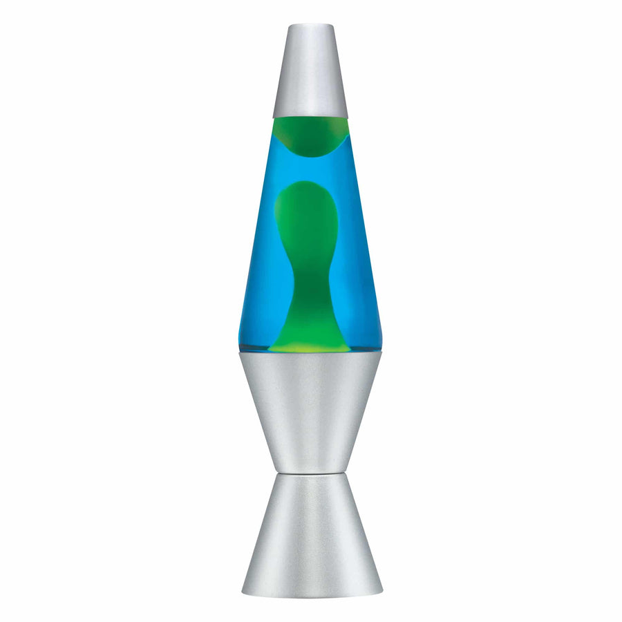 14.5" LAVA LAMP - YELLOW/BLUE/SILVER [HC22]